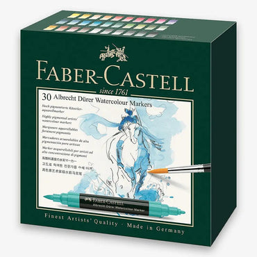 Faber Castell Albrecht Durer Watercolour Markers Set Of 30 The Stationers